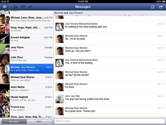 Facebook for iPad app